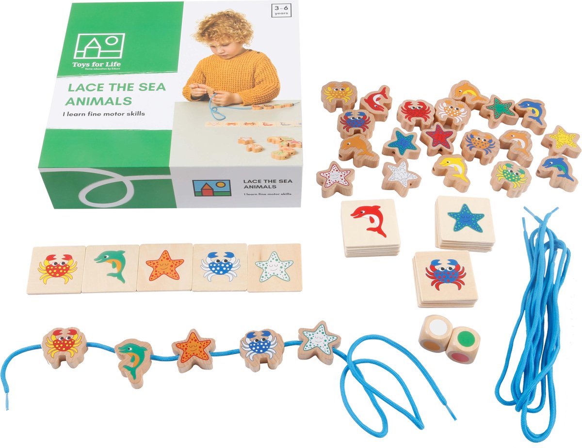 Toys for life | Zeedieren rijgen